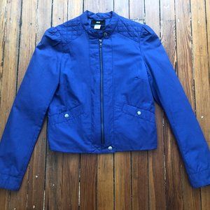 Blue Bomber Jacket H&M Size 8